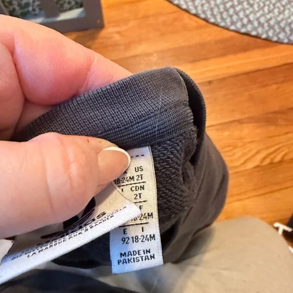 Adidas Kids Charcoal Sweatshirt and Joggers Set - Picture 3 of 3